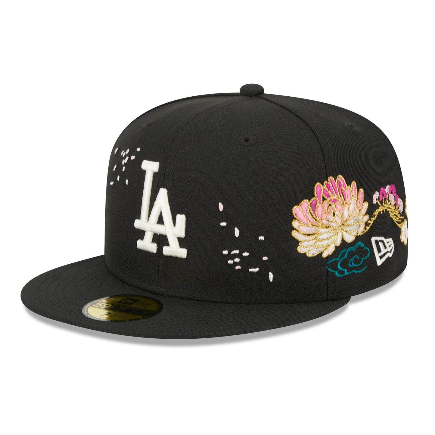 Los Angeles Dodgers 59FIFTY Cherry Blossom Black Cap