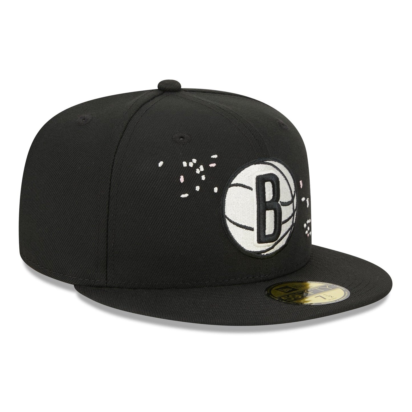 Brooklyn Nets 59FIFTY Cherry Blossom Black Cap