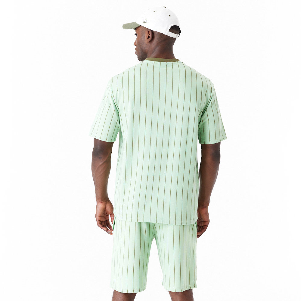 New Era Pinstripe Oversized Mint Green Tee