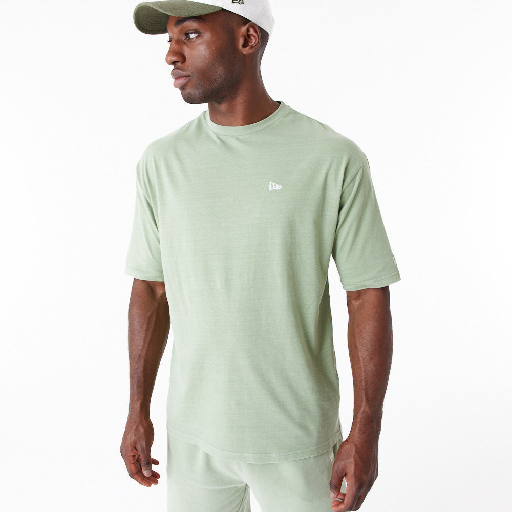 New Era Washed Over Sized Olive Tee