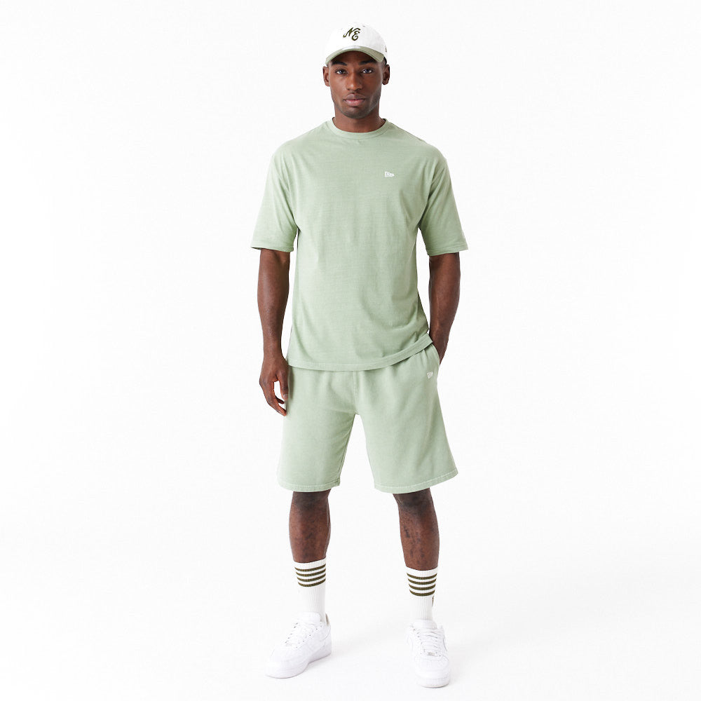 New Era Washed Over Sized Olive Tee