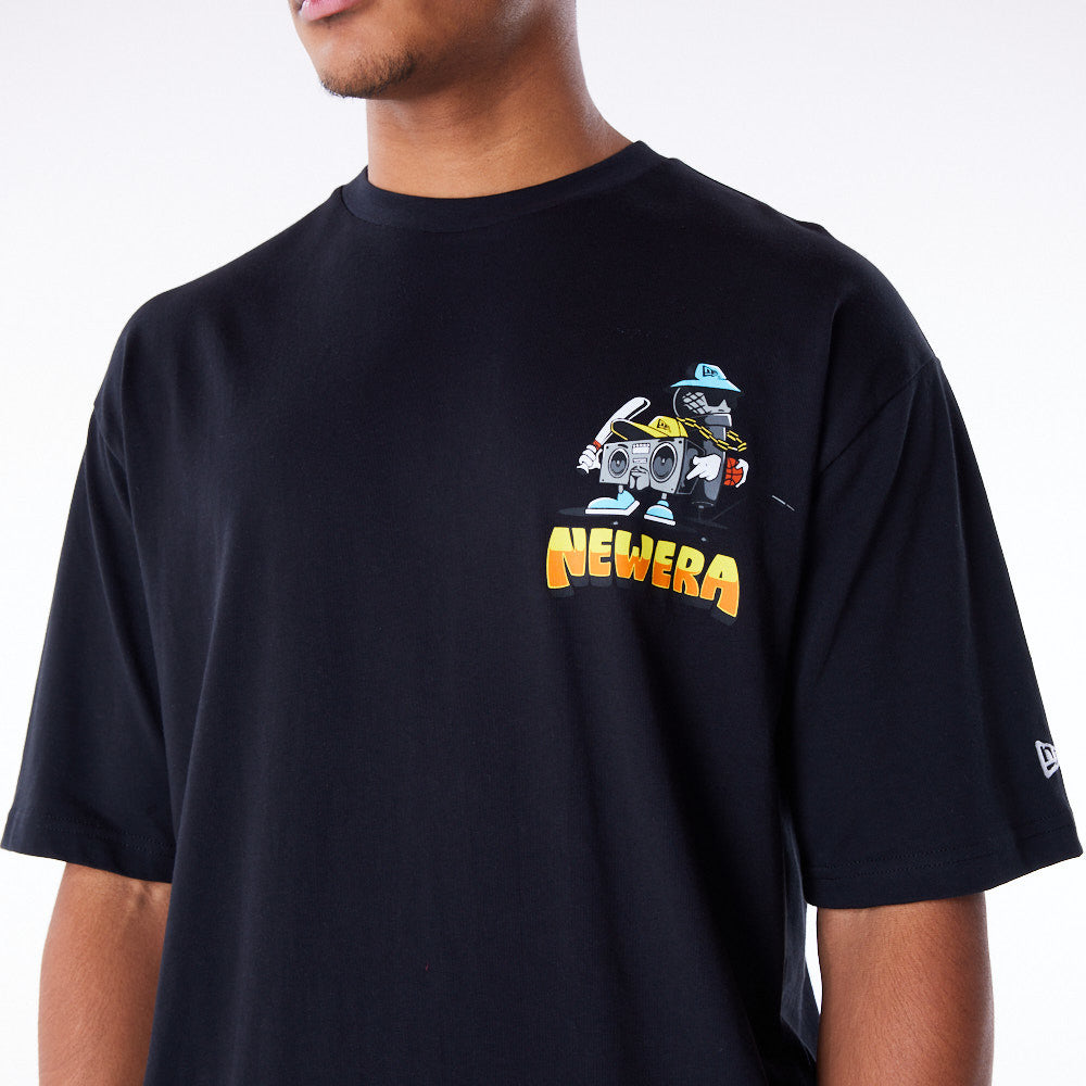 New Era Location Graphic New York Oversized Black Tee