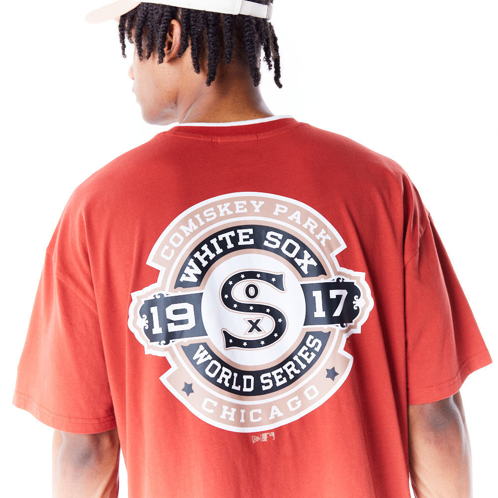 Chicago White Sox World Series Dropped Shoulder Red Tee