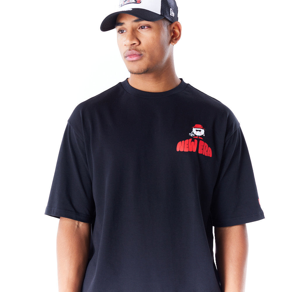 New Era New York City Graphic Oversized Black Tee