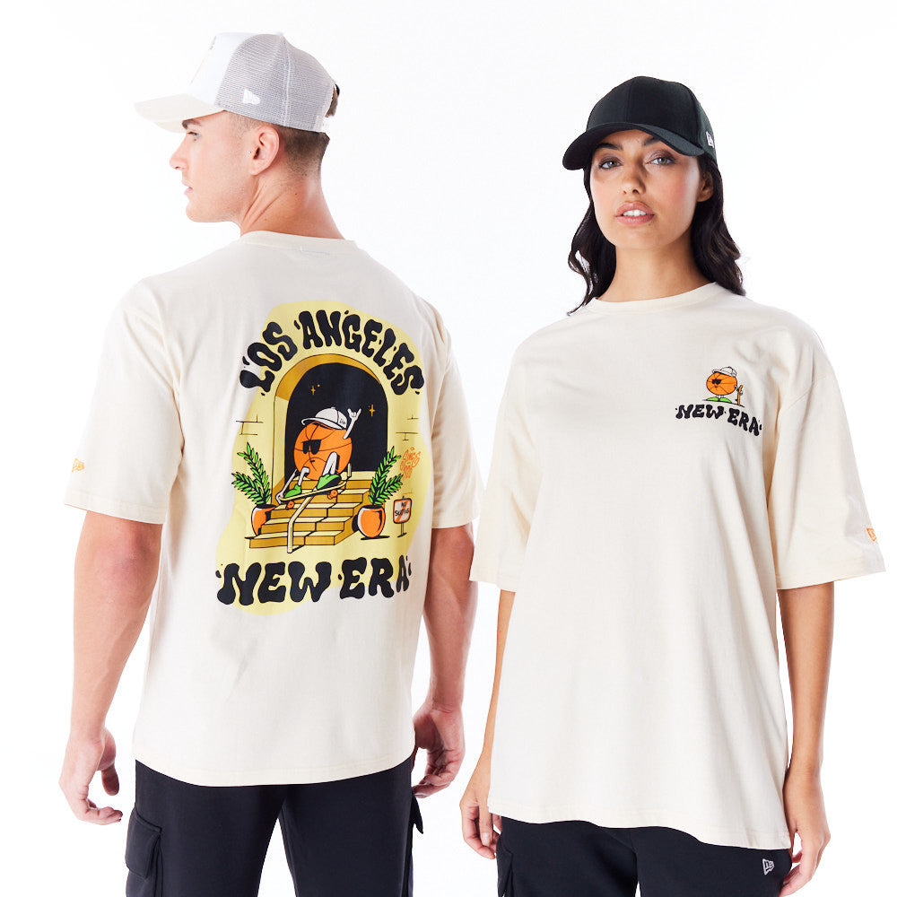 New Era Los Angeles City Graphic Oversized Stone Tee