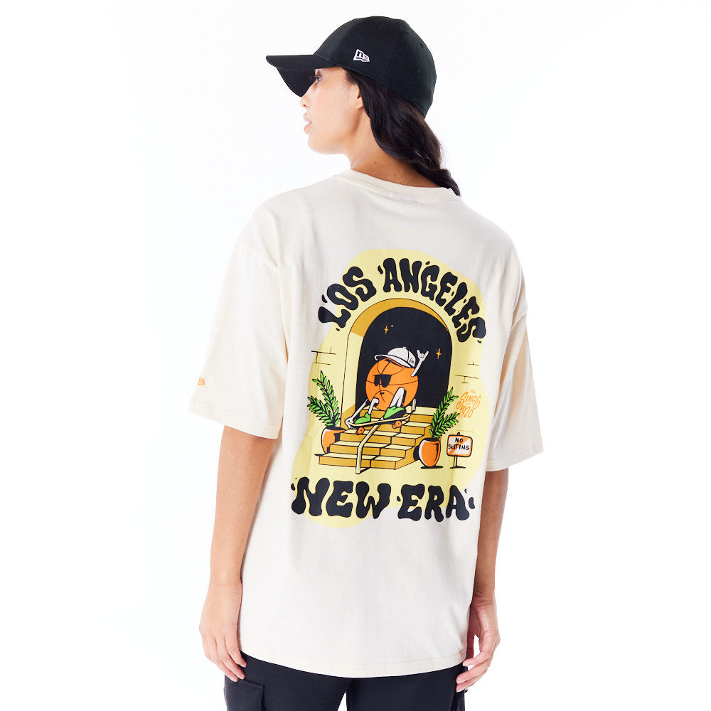 New Era Los Angeles City Graphic Oversized Stone Tee