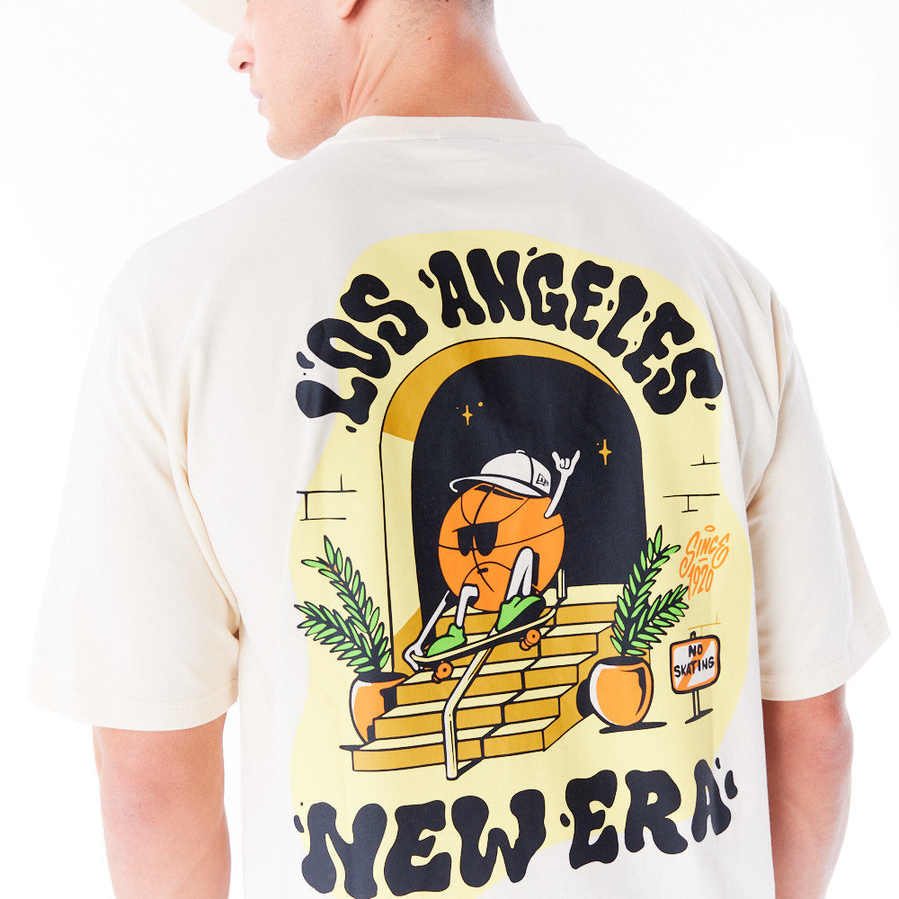 New Era Los Angeles City Graphic Oversized Stone Tee