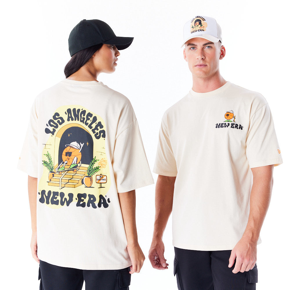 New Era Los Angeles City Graphic Oversized Stone Tee