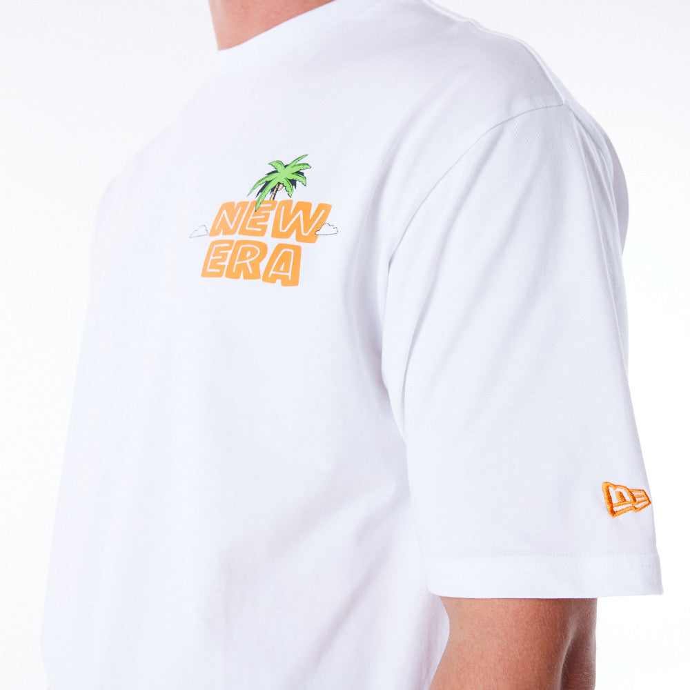 New Era Los Angeles City Graphic Oversized White Tee