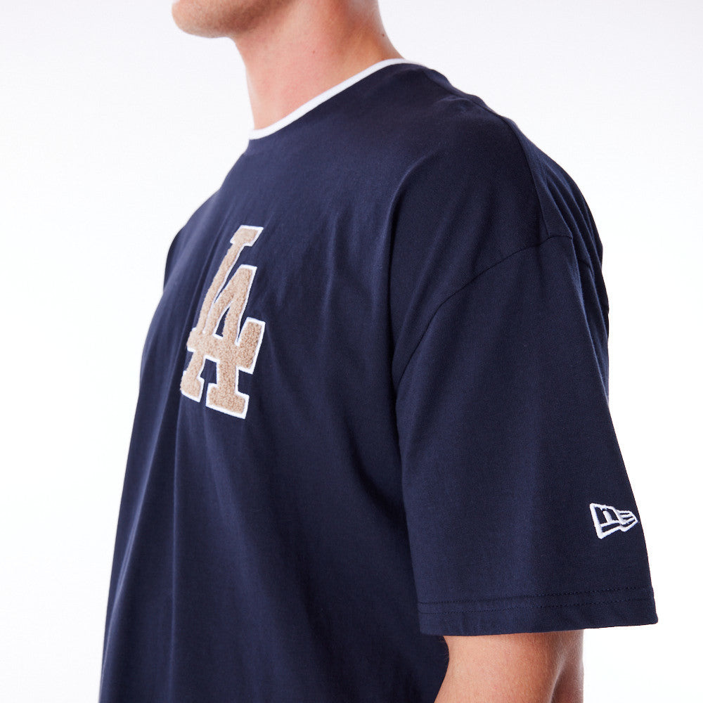 Los Angeles Dodgers World Series Drop Shoulder Navy Tee