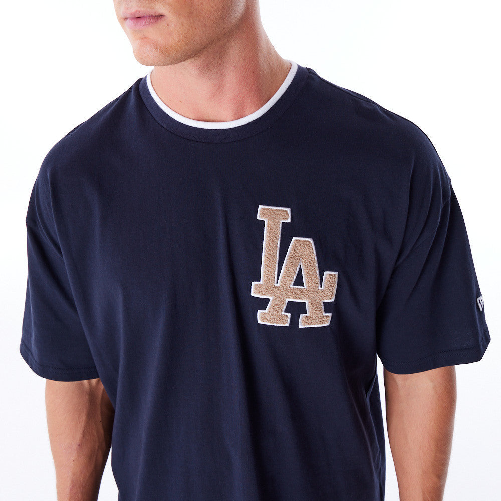 Los Angeles Dodgers World Series Drop Shoulder Navy Tee