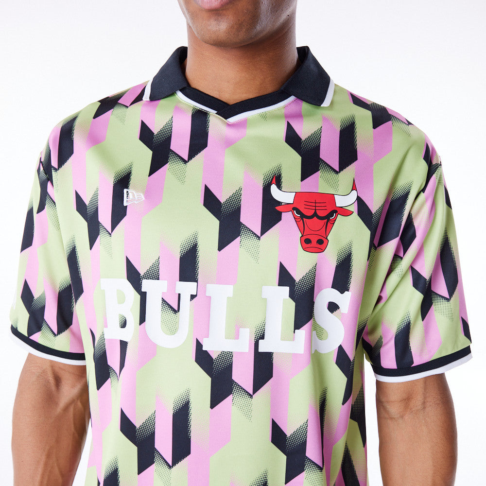 Chicago Bulls NBA Soccer Pink/Green Tee