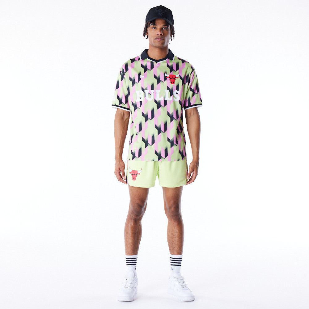 Chicago Bulls NBA Soccer Pink/Green Tee