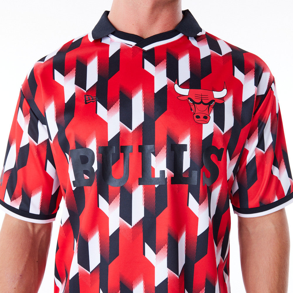 Chicago Bulls NBA Soccer Red Tee