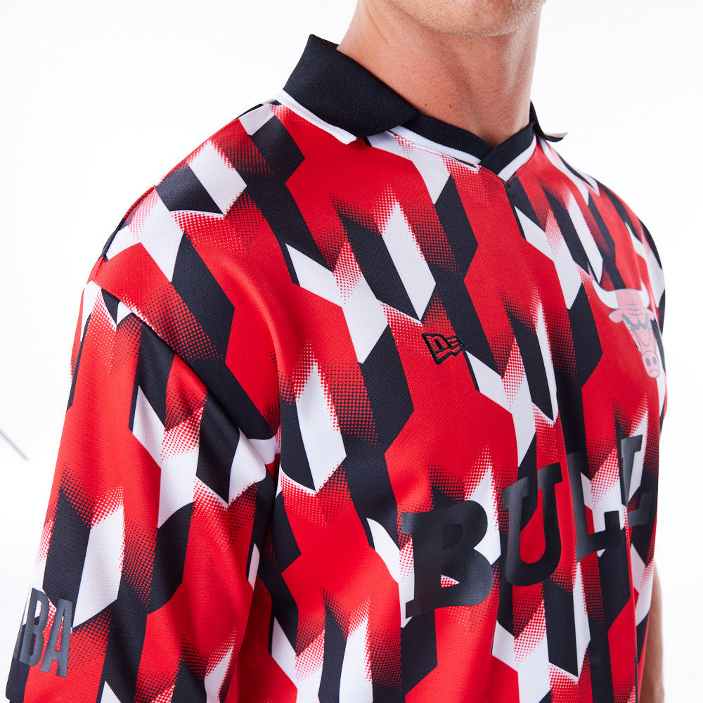 Chicago Bulls NBA Soccer Red Tee
