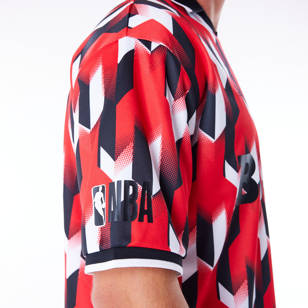 Chicago Bulls NBA Soccer Red Tee