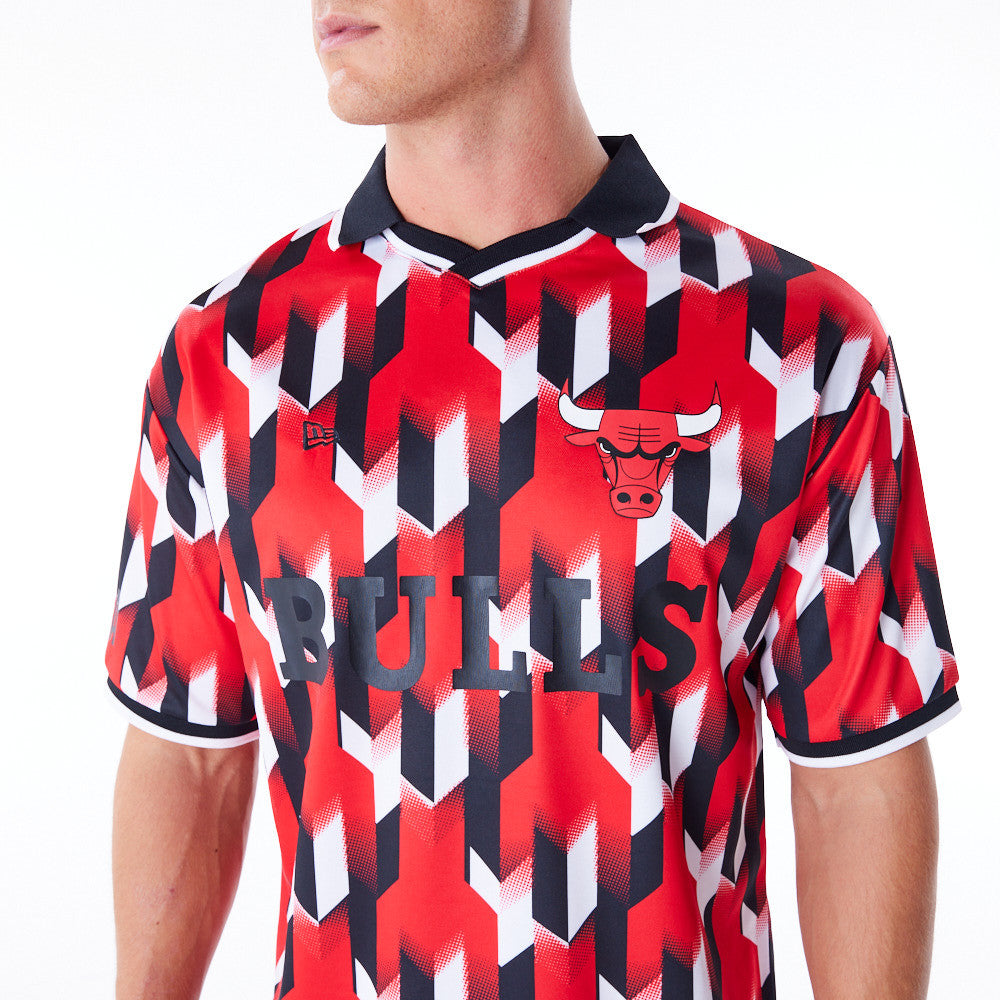 Chicago Bulls NBA Soccer Red Tee
