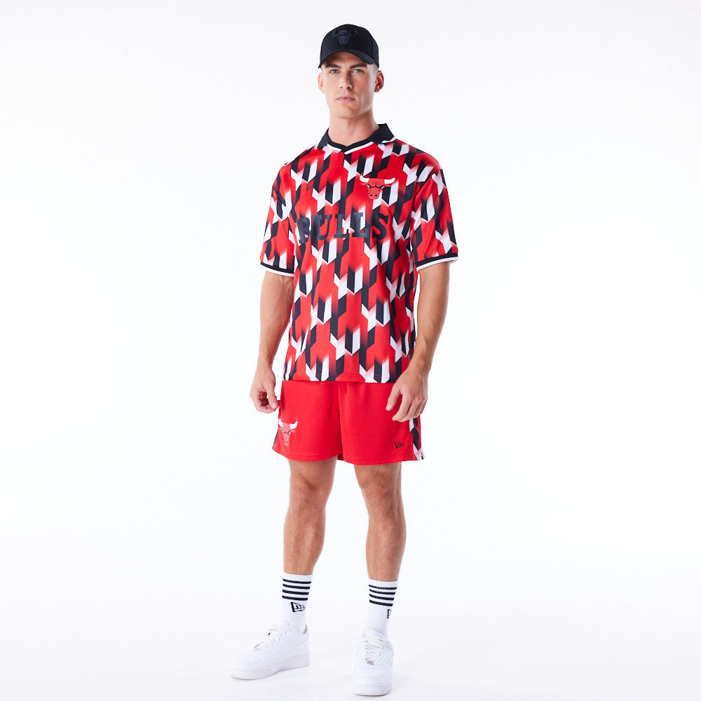 Chicago Bulls NBA Soccer Red Tee