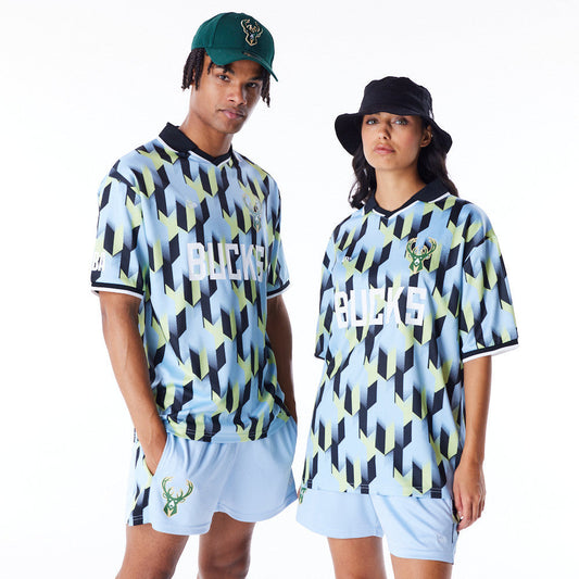 Milwaukee Bucks NBA Soccer Blue Tee