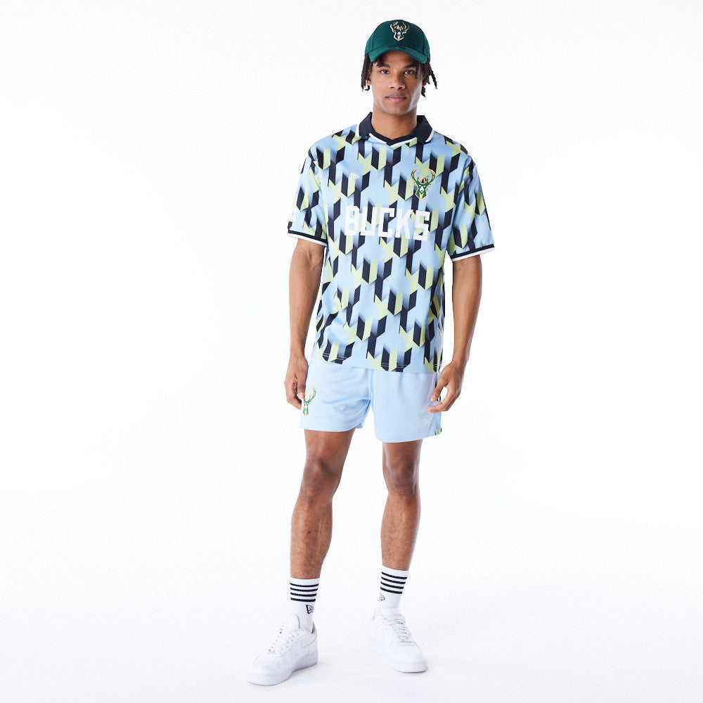 Milwaukee Bucks NBA Soccer Blue Tee