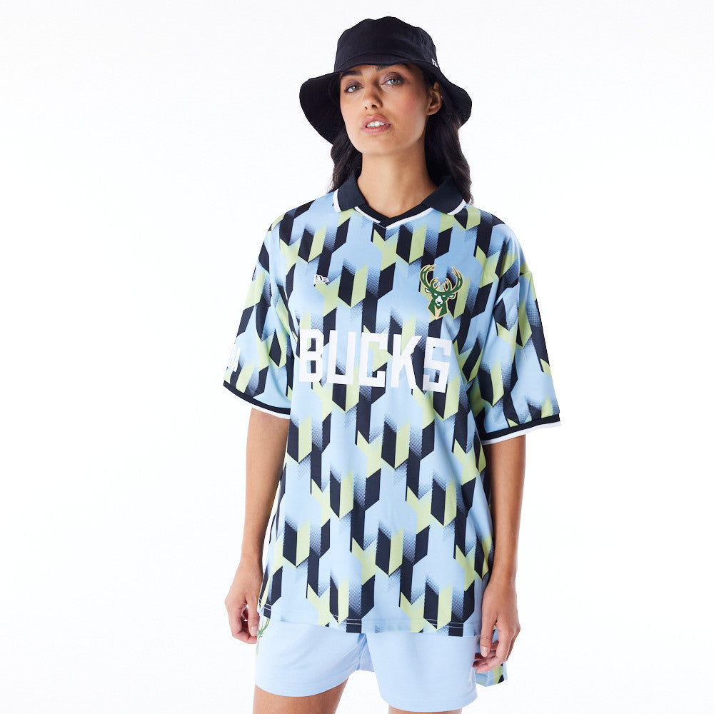 Milwaukee Bucks NBA Soccer Blue Tee
