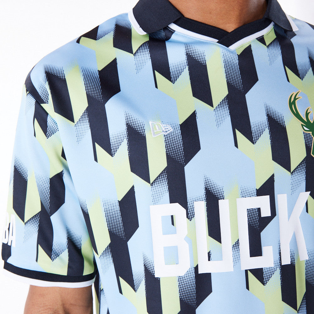 Milwaukee Bucks NBA Soccer Blue Tee