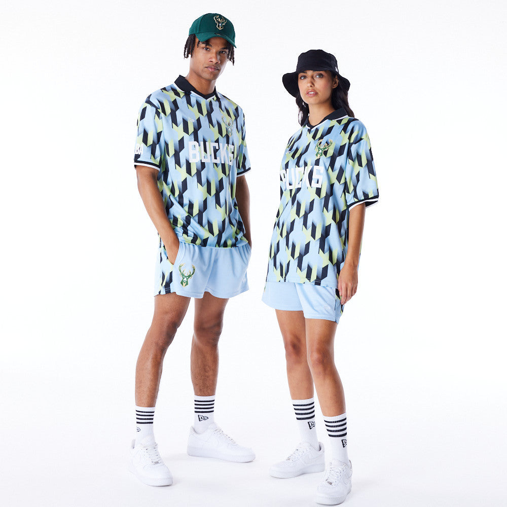 Milwaukee Bucks NBA Soccer Blue Tee