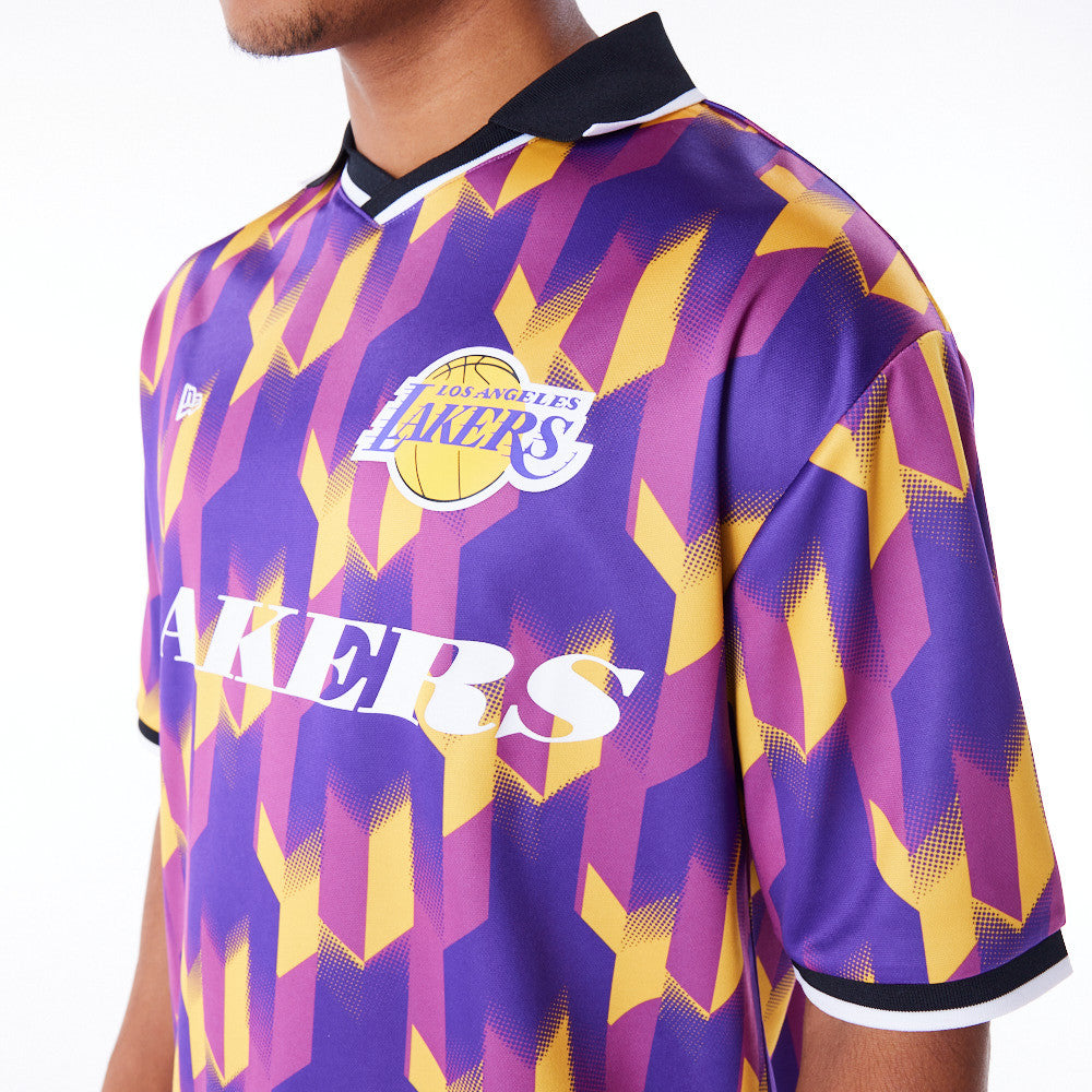 Los Angeles Lakers NBA Soccer Purple Tee