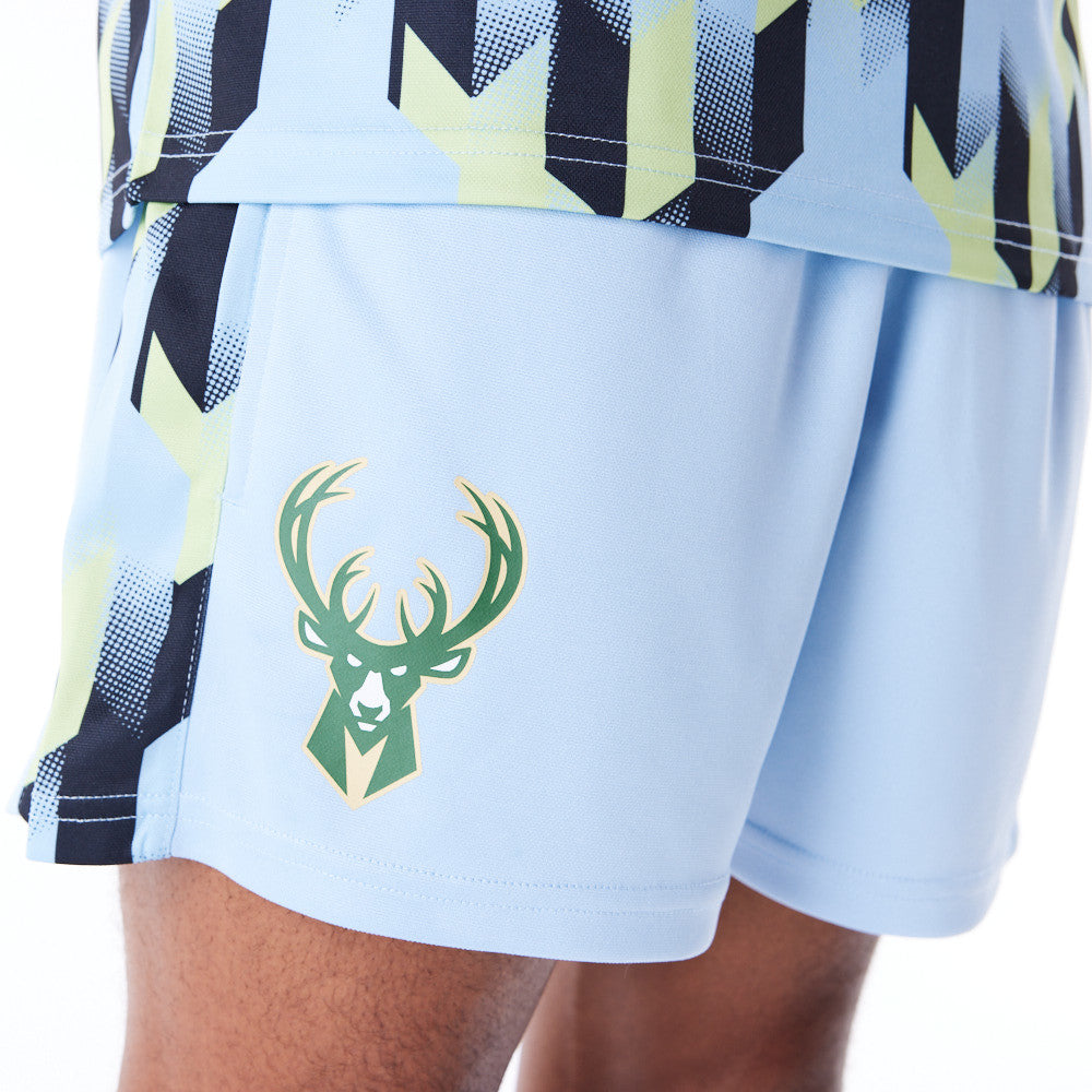 Milwaukee Bucks NBA Soccer Blue Shorts