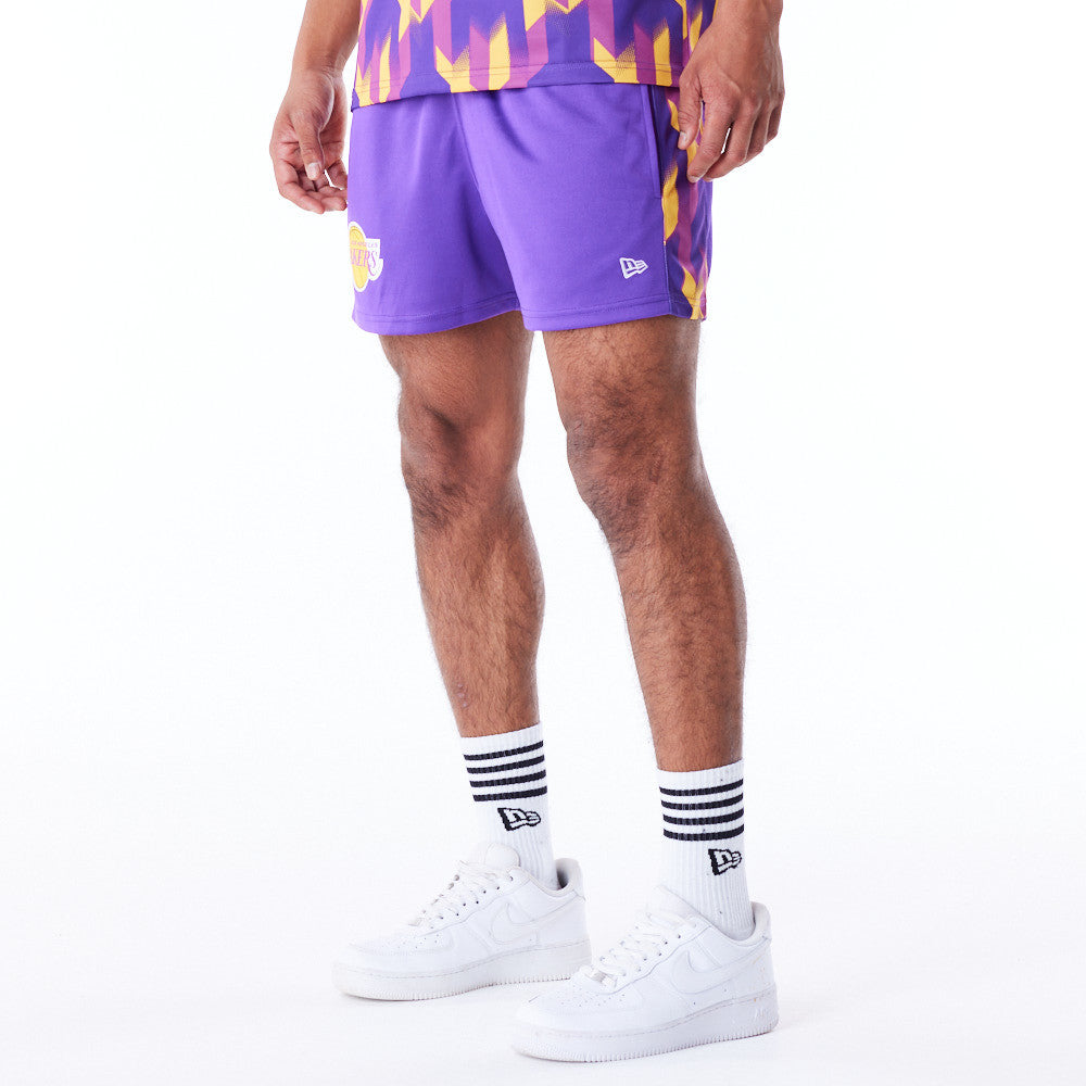 Los Angeles Lakers NBA Soccer Purple Shorts