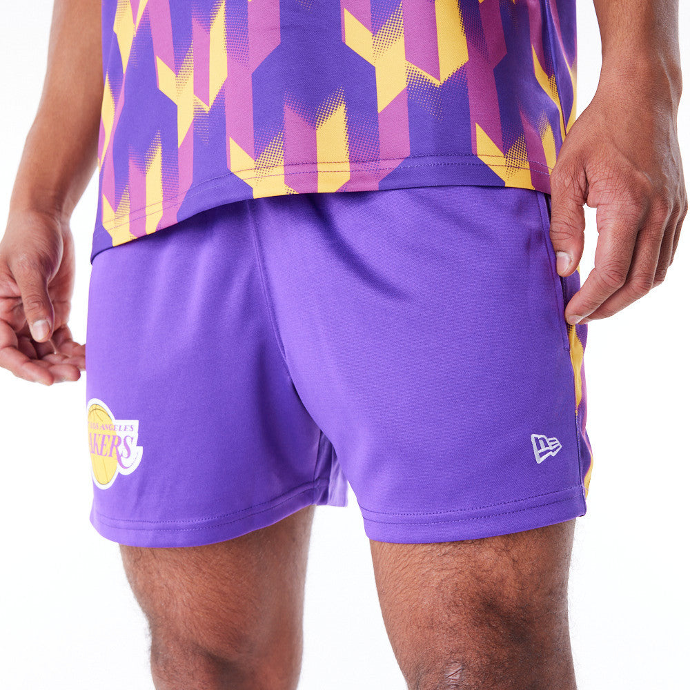 Los Angeles Lakers NBA Soccer Purple Shorts