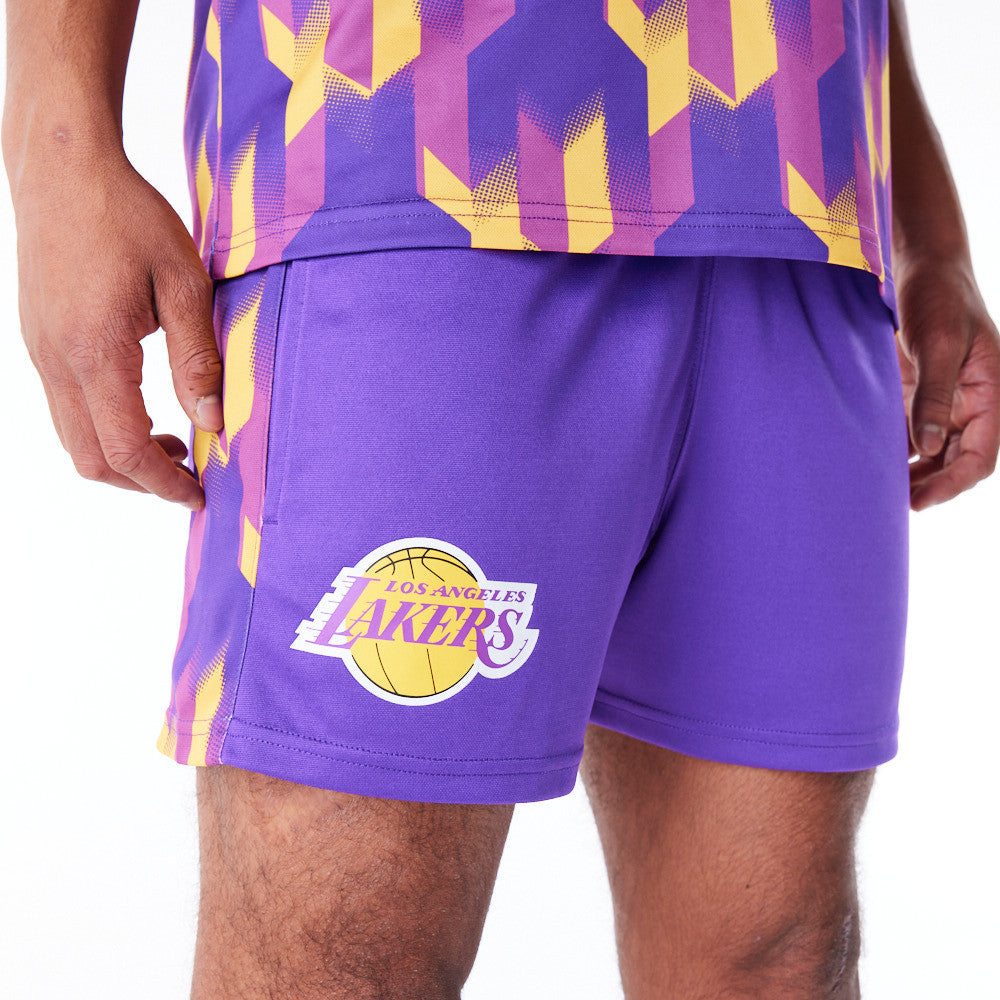 Los Angeles Lakers NBA Soccer Purple Shorts