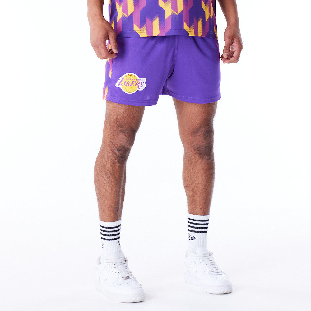 Los Angeles Lakers NBA Soccer Purple Shorts
