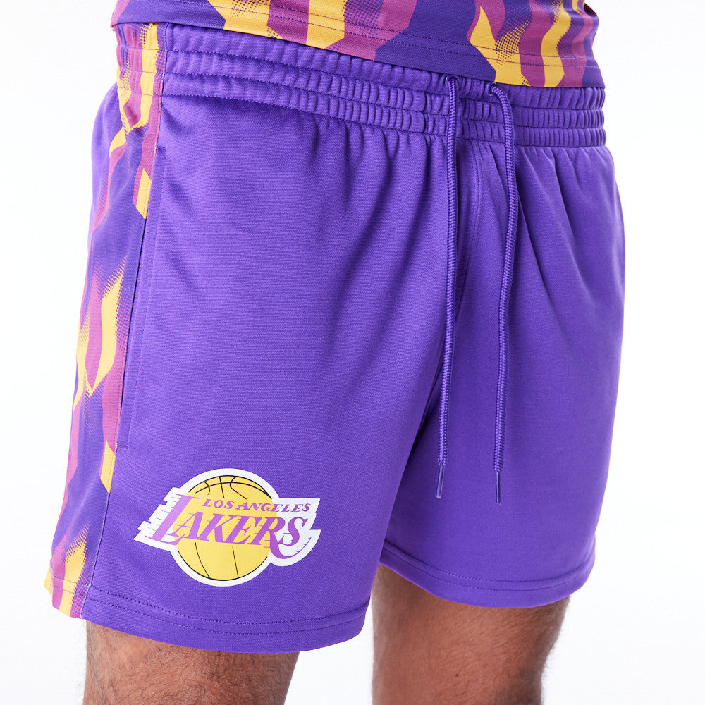 Los Angeles Lakers NBA Soccer Purple Shorts
