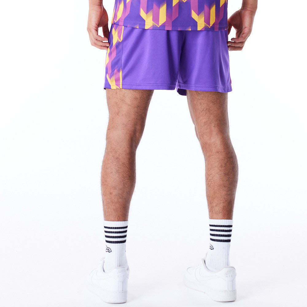 Los Angeles Lakers NBA Soccer Purple Shorts