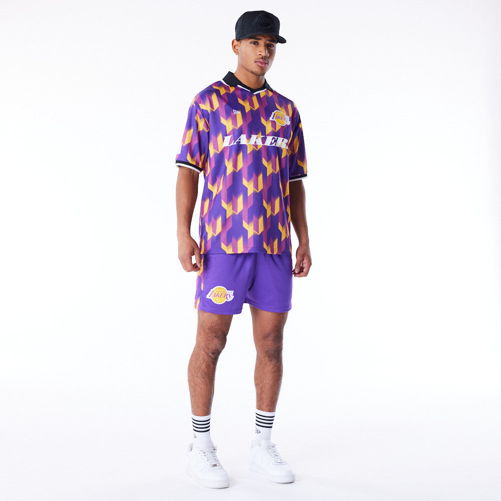 Los Angeles Lakers NBA Soccer Purple Shorts