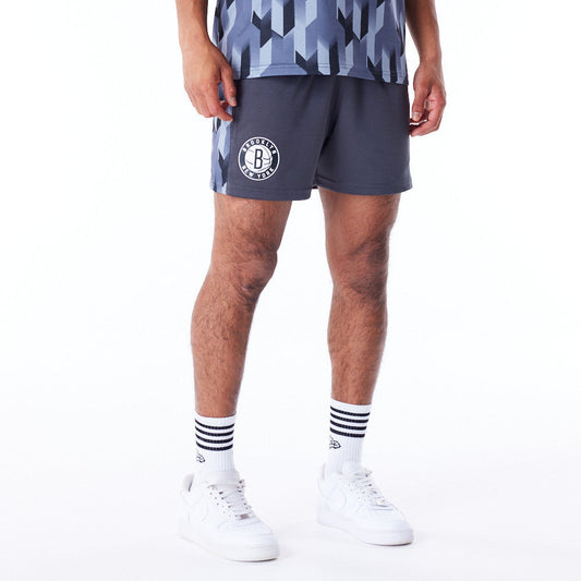 Brooklyn Nets NBA Soccer Graphite Shorts