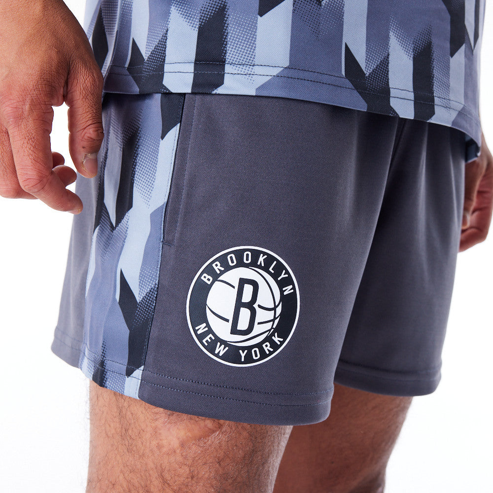 Brooklyn Nets NBA Soccer Graphite Shorts