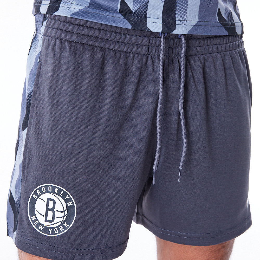 Brooklyn Nets NBA Soccer Graphite Shorts