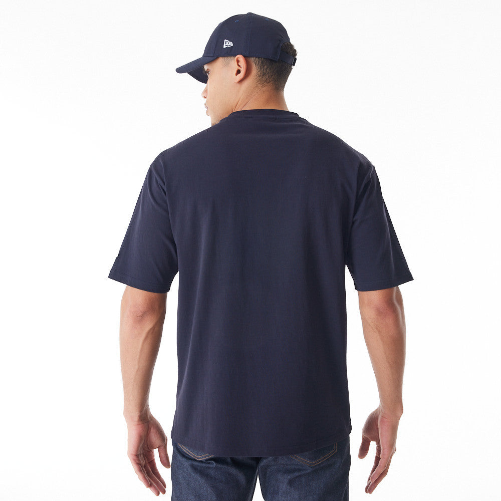 New York Yankees Oversized MLB Script Graphic Navy Tee