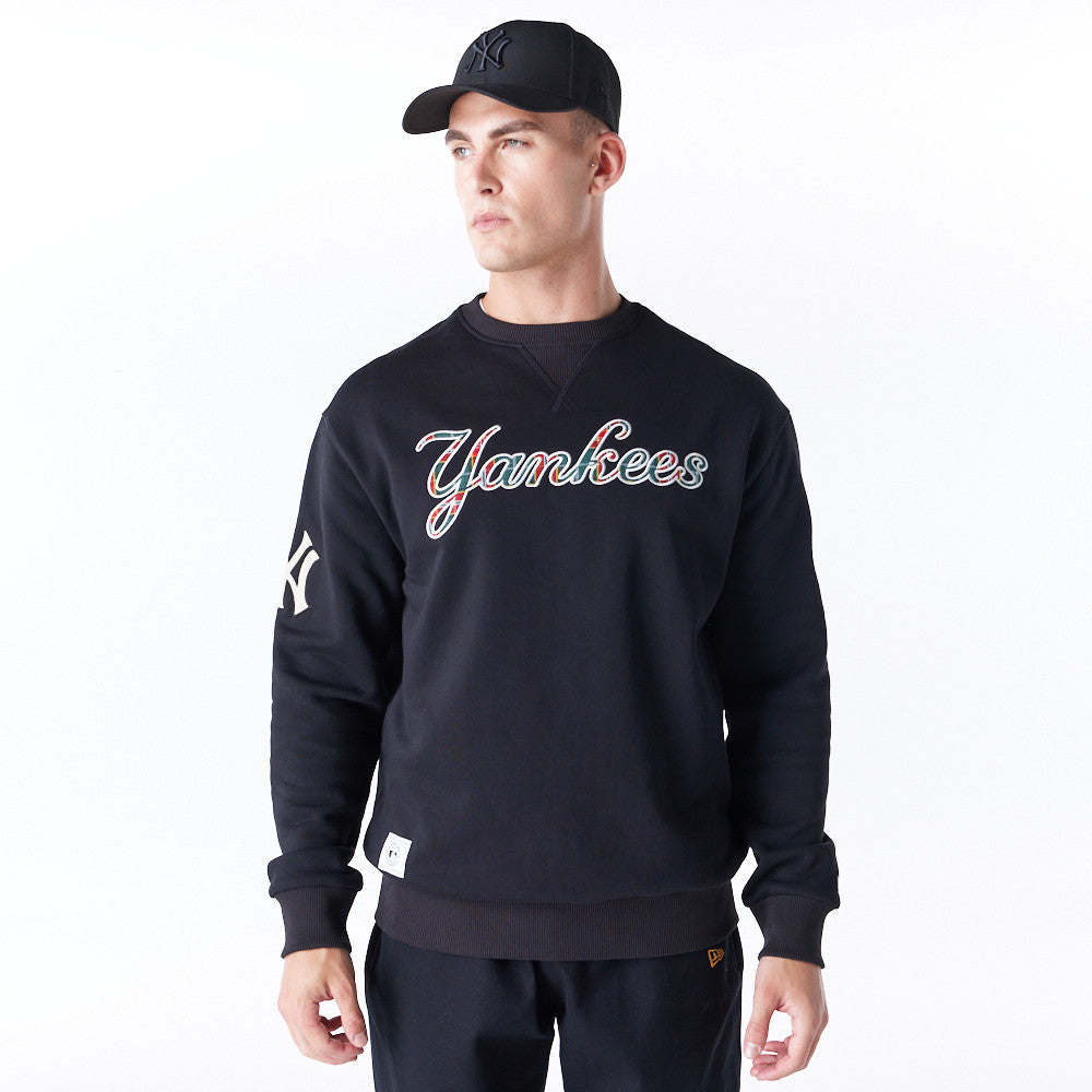 New York Yankees MLB Tartan Infill Black Crew