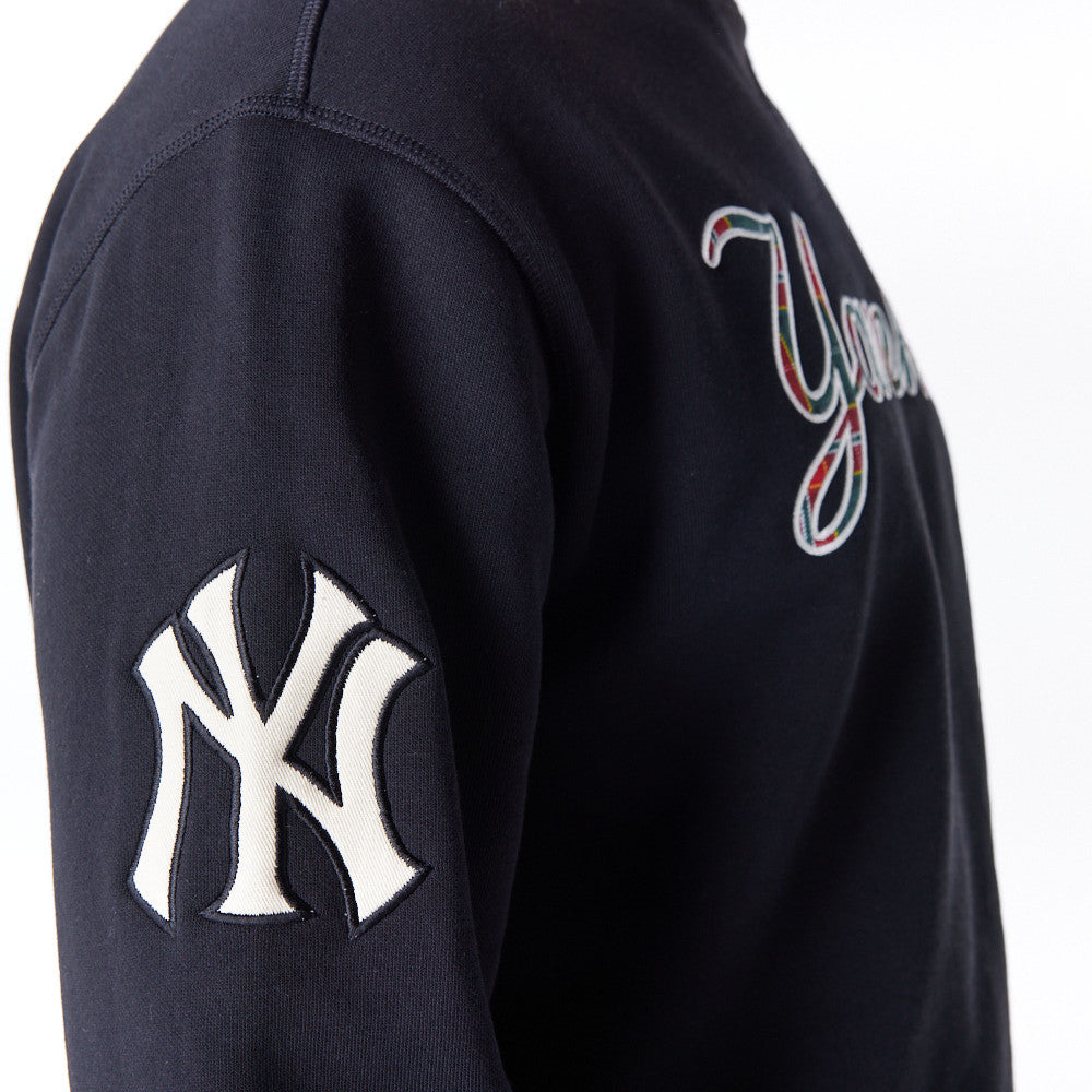 New York Yankees MLB Tartan Infill Black Crew