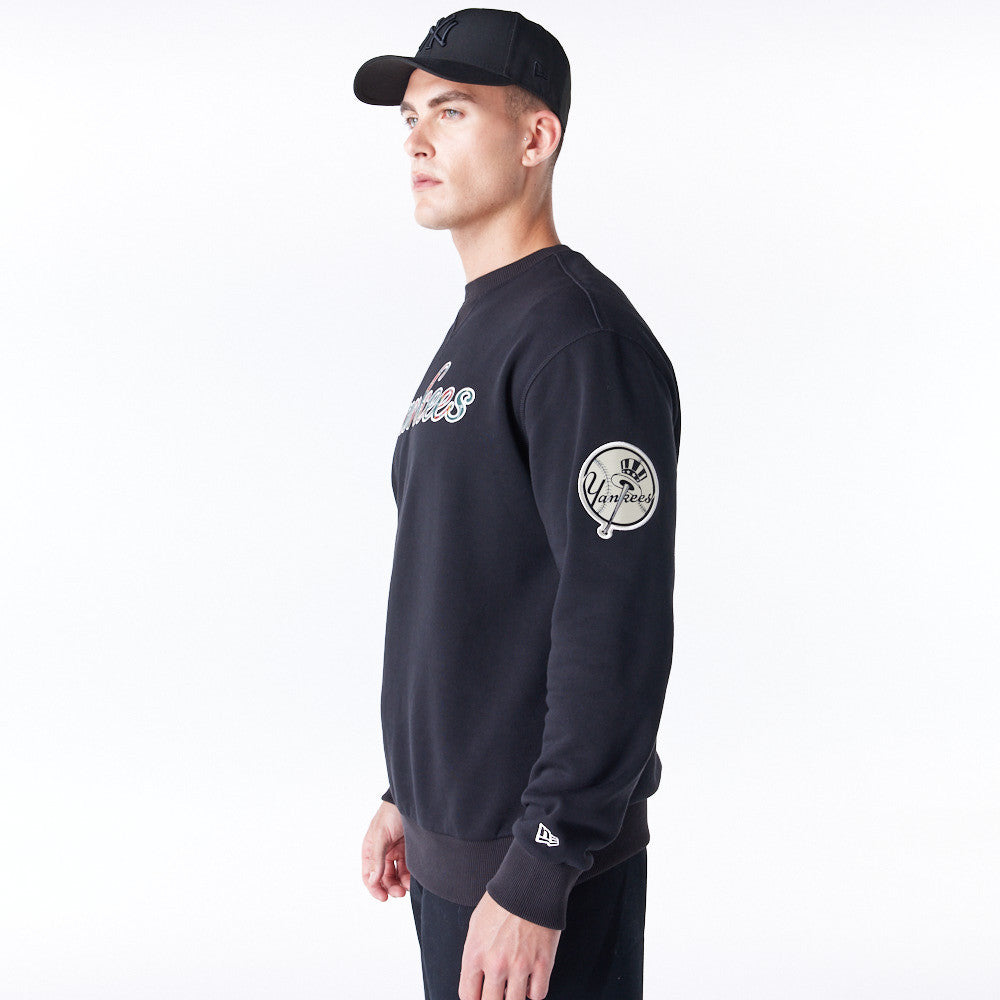 New York Yankees MLB Tartan Infill Black Crew