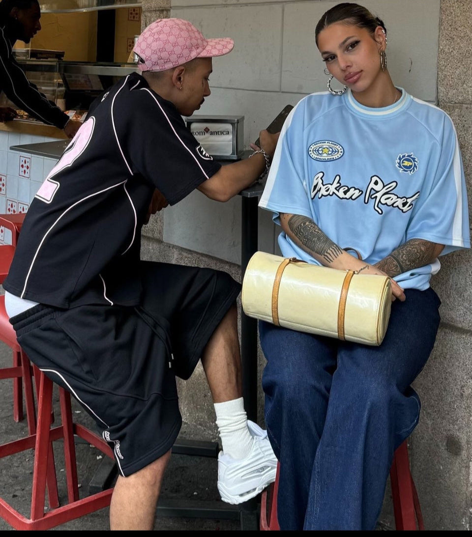 Broken Planet Football Jersey - "Light Blue"