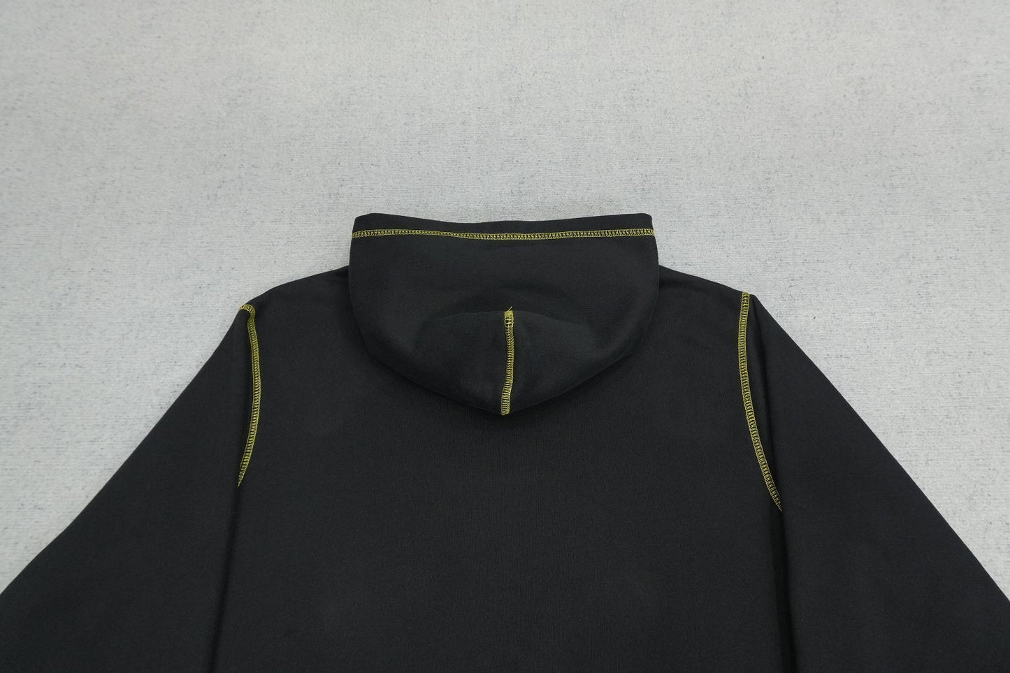 Corteiz Alcatraz Contrast Hoodie Black/Yellow