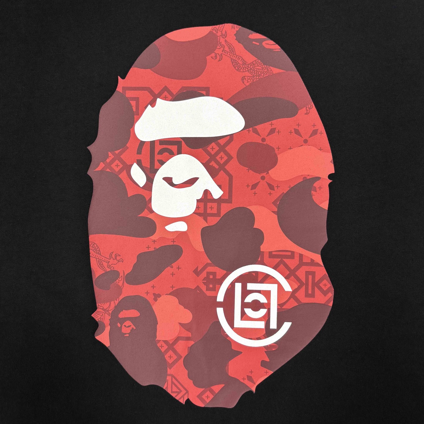 BAPE Ape Head Graffiti Big Ape Head Tee Black