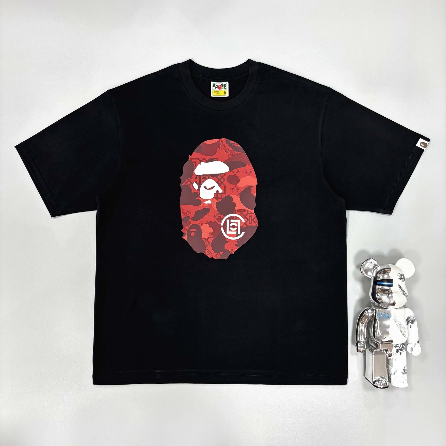 BAPE Ape Head Graffiti Big Ape Head Tee Black