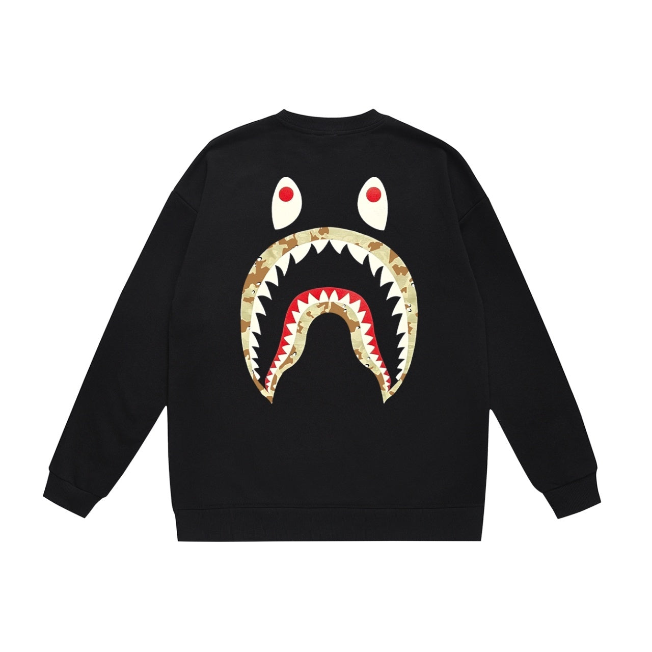 Bape X Stussy Patched Shark Crewneck