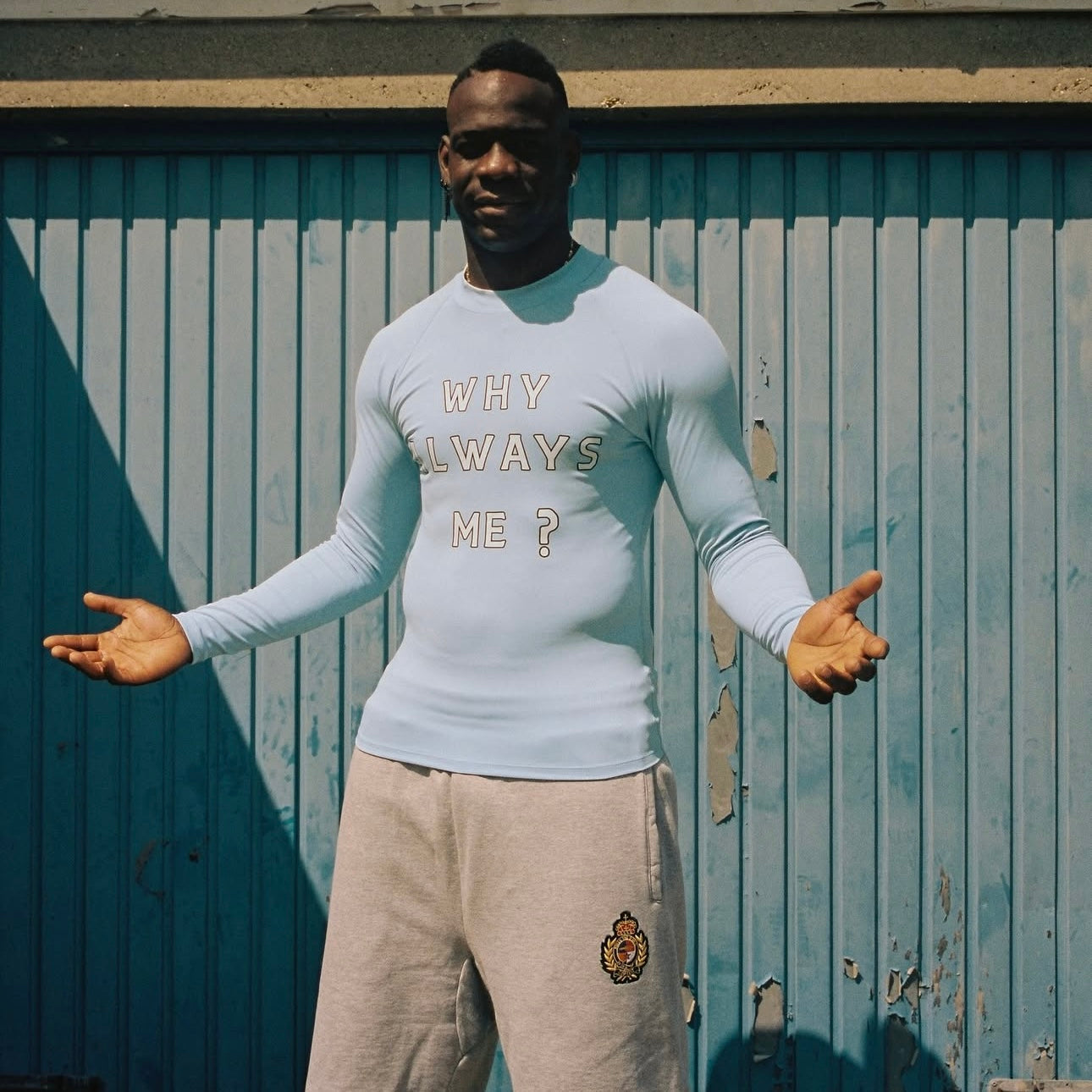 Corteiz Why Always Me Compression Top - 'Powder Blue'