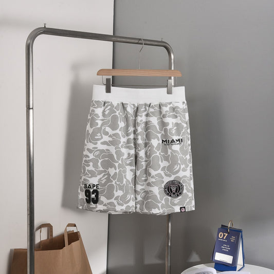 Bape x Inter Miami Camo Shorts Grey